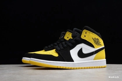 1 852542 071 YELLOW JORDAN BLACK TOE AIR WHITE 1202